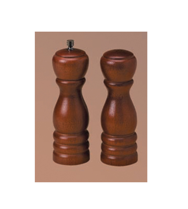 Wooden Salt & Pepper Mill Set 6"